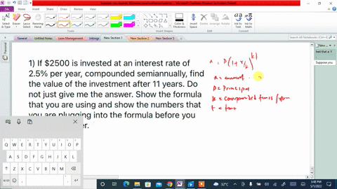 1-if-2500-is-invested-at-an-interest-rate-of-25-per-year-compounded-semiannually-find-the-value-of-the-investment-after-11-years-do-not-just-give-me-the-answer-show-the-formula-that-you-are-65385