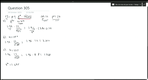 a-random-sample-is-drawn-from-a-population-with-sigma12-the-sample-mean-is-30-a-compute-a-95-confide-18477