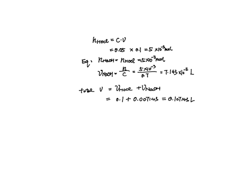 what-is-the-ph-at-the-equivalence-point-in-the-titration-of-1000-ml-of-00500-m-hocl-ka35108-with-0700-m-naoh-90697