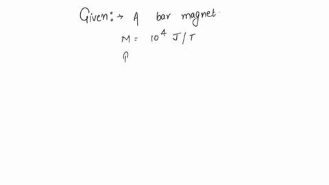 a-bar-magnet-for-dipole-moment-104-jt1-is-free-to-rotate-around-a-horizontal-plane-a-horizontal-magnetic-field-4105-t-exists-on-the-space-the-work-done-in-rotating-the-magnet-slowly-from-a-direction-p