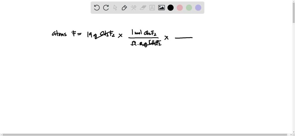 SOLVED: A sample of CH2F2 with a mass of 19g contains ........ atoms of F