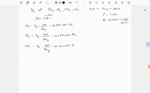a-mixture-contains-500-g-each-of-o2-n2-co2-and-negas-calculate-the-volume-of-this-mixture-at-stp-calculate-the-partial-pressure-of-each-gas-in-the-mixture-at-stp-88353