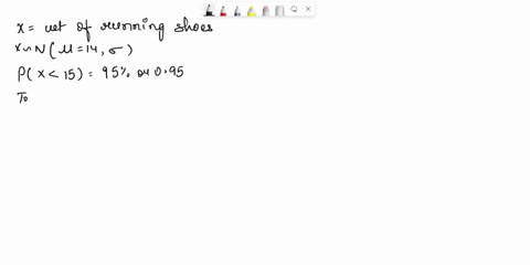 problem-3-the-weight-of-sophisticated-running-shoe-is-normally-distributed-with-mean-of-14-ounces_-what-must-the-standard-deviation-of-weight-be-in-order-for-the-company-t0-state-that-95-of-42537