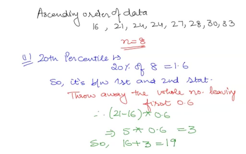 SOLVED: Consider a sample with data values of 27, 24, 21, 16, 30, 33 ...