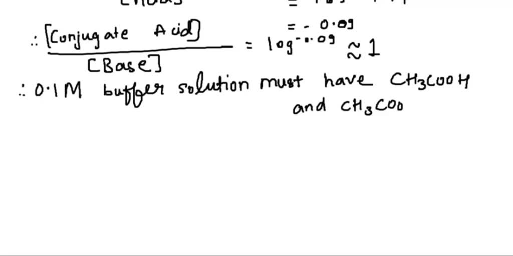 SOLVED Q1 You are tasked to prepare three buffers with pH values 9.