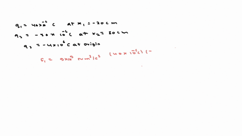 problem-1-a-particle-charge-40-c-is-located-on-the-axis-at-the-point-x-20-cm-and-second-particle-charge-50-c-is-placed-on-the-axis-atx-30-cm-what-is-the-magnitude-of-the-total-electrostatic-90732