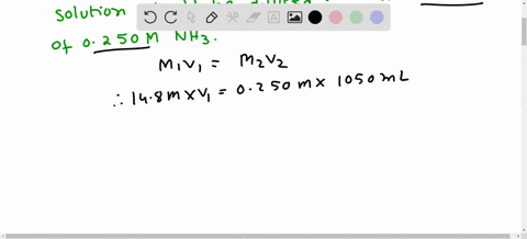 1-you-have-a-stock-solution-of-148-m-nh3-how-many-milliliters-of-this-solution-should-you-dilute-to-make-1050-ml-of-0250-m-nh3-2-if-you-take-a-140-ml-portion-of-the-stock-solution-and-dilute-49898