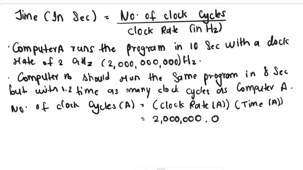 SOLVED: Consider A Processor That Runs At 2 GHz And 1.0 Volt. When ...