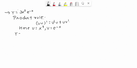 find-the-derivative-2-y-3x-e-x-0-a-3xe-x2-x-0-b-3xe-2-x-0-c-3xe-xx2-0-d-6xe-x1-x-94496