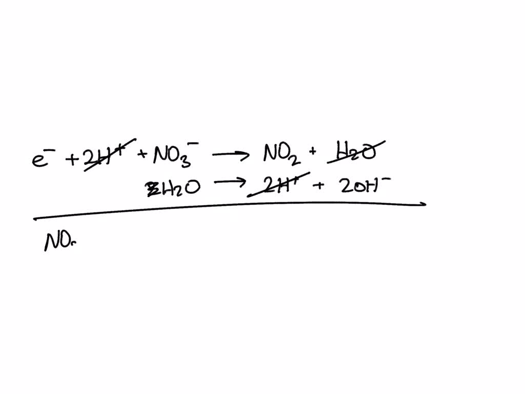 Solved Write Balanced Half Reaction For The Reduction Of Nitrate Ion Noj To Gaseous Nitrogen 9701