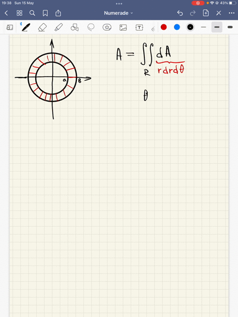 use-double-integral-to-calculate-the-area-of-an-annulus-with-inner-radius-and-outer-radius-b-where-0-a-b-77424
