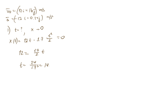 a-particle-leaves-the-origin-with-initial-velocity-v0-12i-16j-ms-undergoing-constant-acceleration-a-17i-024j-ms2-when-does-the-particle-cross-the-y-axis-whats-its-y-coordinate-at-the-time-ho-61653