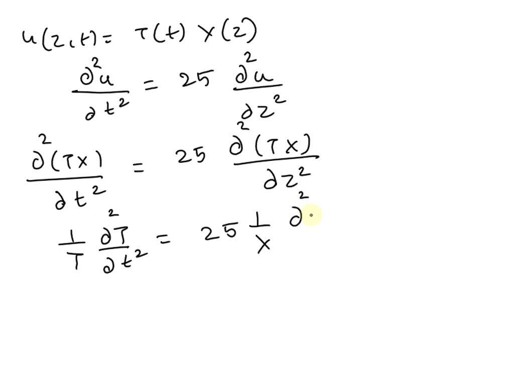 Solved 9 use the method of separation of variables to solve the