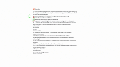 16-when-a-dispute-arises-between-two-employees-one-employee-expresses-reluctance-to-engage-in-mediation-to-encourage-the-employee-to-engage-in-mediation-you-should-do-all-the-following-excep-26959