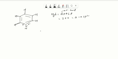 which-of-the-following-statements-about-benzene-correct-all-of-the-carbon-atoms-are-sp3-hybridized-it-has-no-delocalized-lectrons-the-carbon-carbon-bond-length-is-longer-than-that-of-ethane-29194