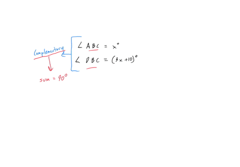 two-angles-are-complementary-the-measure-of-abc-is-x-and-the-measure-of-dbc-is-3x-10-what-is-the-value-of-x-enter-your-answer-in-the-box-87787