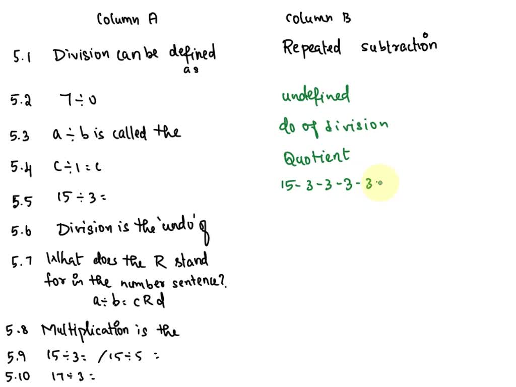 SOLVED: Fit Column A with Column B - Pas kolom A aan bij kolom B Column ...