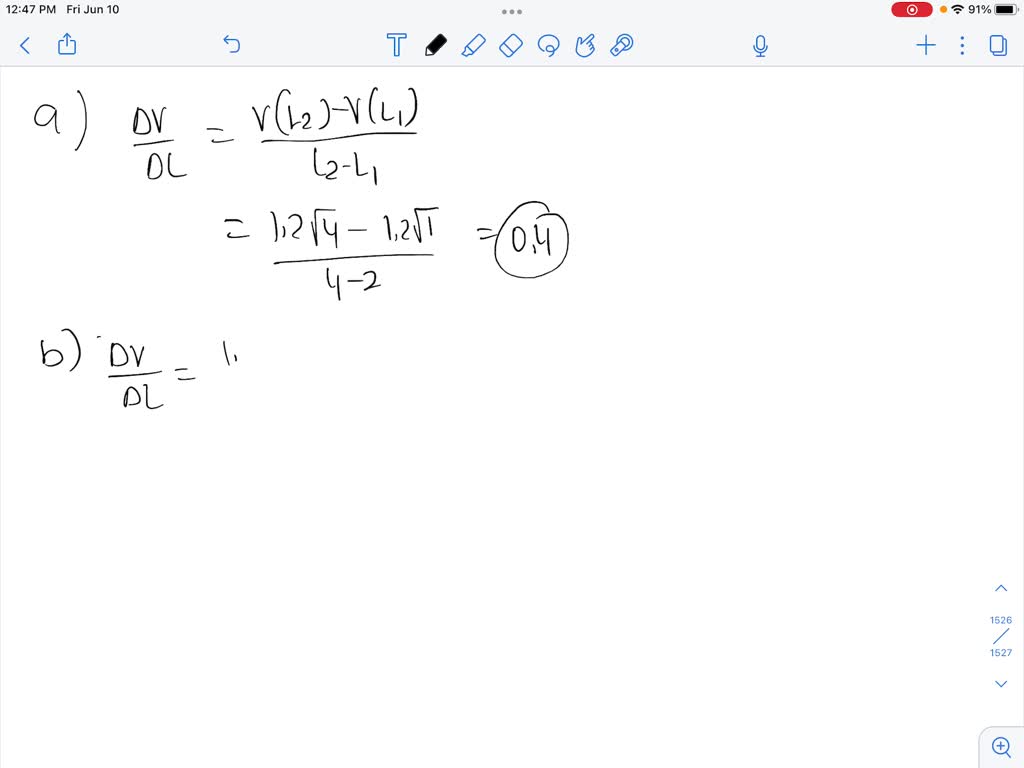 SOLVED 84. The speed v (L) (in m/s) of an ocean wave in deep water is