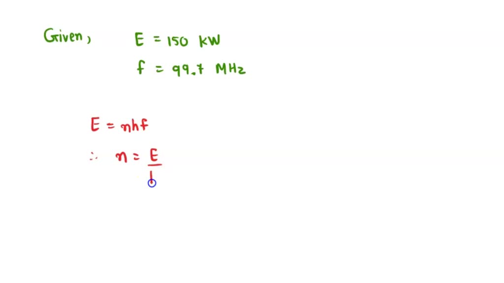 SOLVED An FM radio transmitter has a power output of 150 kW and