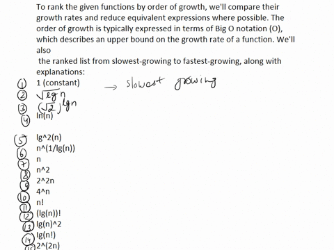 rank-the-following-functions-by-order-of-growth-and-describe-how-you-obtained-the-ranking-ie-find-an-arrangement-g1-g2-gn-of-the-functions-satisfying-g1-g2-g2-g3-gn-1-gn-also-discuss-which-o-65914