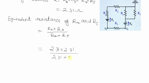 chapter-27-problem-031-go-in-the-figure-the-ideal-batteries-have-emfs-e1-583-v-and-ez-102-v-the-resistances-are-each-231-and-the-potential-is-defined-to-be-zero-at-the-grounded-point-of-the-50463