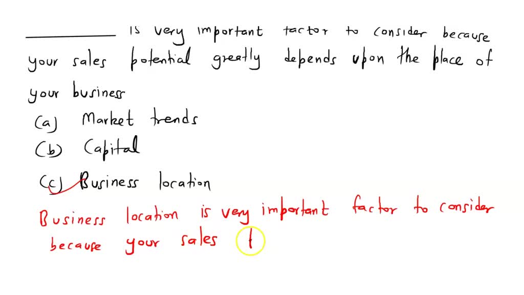 SOLVEDWhat factor(s) should be considered when determining whether a