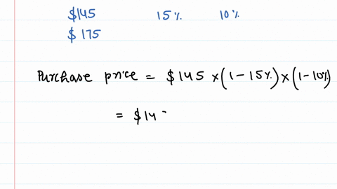 an-item-purchased-by-retailer-has-list-price-of-s145-and-is-subject-to-trade-discounts-of-159-and-10-the-item-was-sold-for-s175-by-the-retailer-what-is-the-rate-of-markup-based-on-selling-pr-15807
