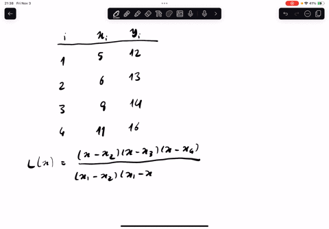 use-lagranges-interpolation-formula-to-find-the-value-of-y-when-x-10-if-the-values-of-x-and-y-are-given-below-01-x-y-5-12-6-13-9-14-11-16-19648