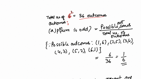 suppose-a-pair-of-dice-are-rolled-consider-the-sum-of-the-numbers-on-the-top-of-the-dice-and-find-the-probabilities-enter-the-probabilities-as-fractions-a-7-given-that-the-sum-is-odd-b-odd-given-that-