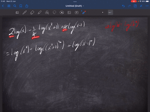 use-the-laws-of-logarithms-to-combine-the-expression-2-logx-logx2-1-4-logx-1-43308
