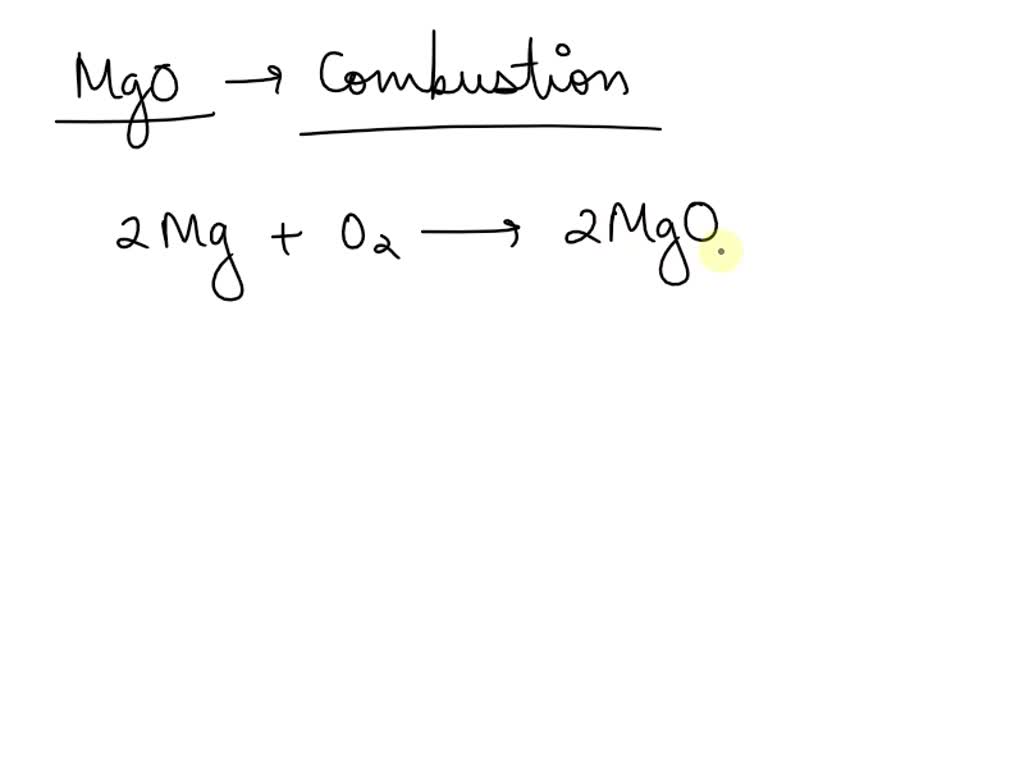 Complete the following reaction of magnesium and oxygen2mg..., image size:1024x768