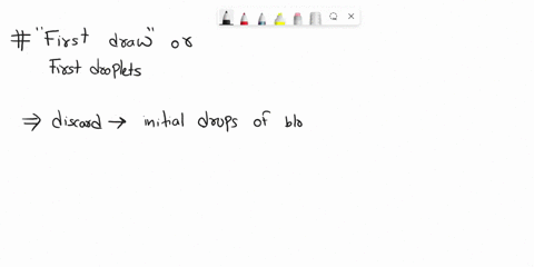 why-is-the-first-few-drops-of-blood-fluid-mixture-discarded-before-charging-the-41678