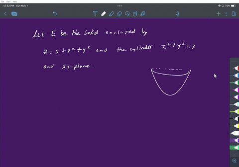 use-cylindrical-coordinates-evaluate-the-integral-where-e-is-enclosed-by-the-paraboloid-z-5-x2-y2-the-cylinder-x2-y2-3-and-the-xy-plane-ez-dv-e-14907