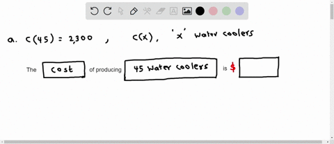 consider-the-cost-cz-revenue-rz-and-profit-pz-functions-for-producing-and-selling-water-coolers-revenue-cost-and-profit-are-in-dollars_-what-does-c45-2-300-mean-in-context-the-select-an-answ-77096