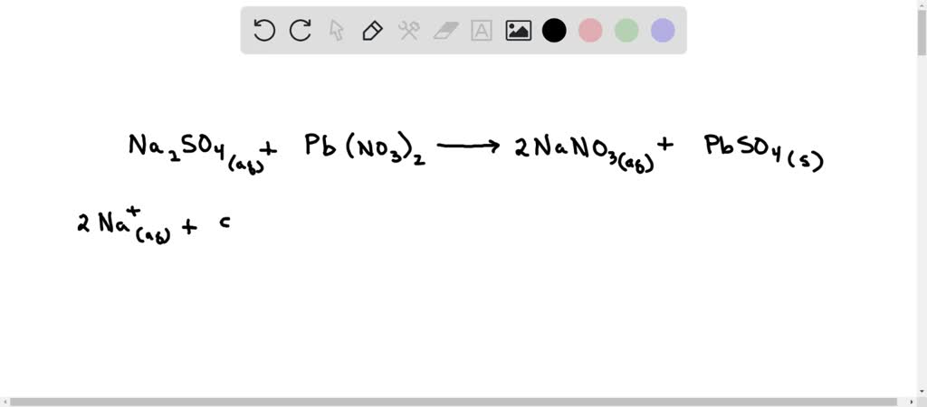 SOLVED: An aqueous solution of sodium sulfate is allowed to react with