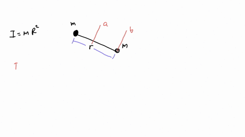 a-dumbbell-shaped-object-is-composed-by-two-equal-masses-m-connected-by-a-rod-of-negligible-mass-and-length-r-if-i_1-is-the-moment-of-inertia-of-this-object-with-respect-to-an-axis-passing-t-45366