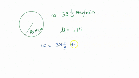 a-disc-revolves-with-a-speed-of-33-1-3-revmin-and-has-a-radius-of-15-cm-two-coins-are-placed-at-4-cm-and-14-cm-away-from-the-centre-of-the-record-if-the-coefficient-of-friction-between-the-coins-and-t