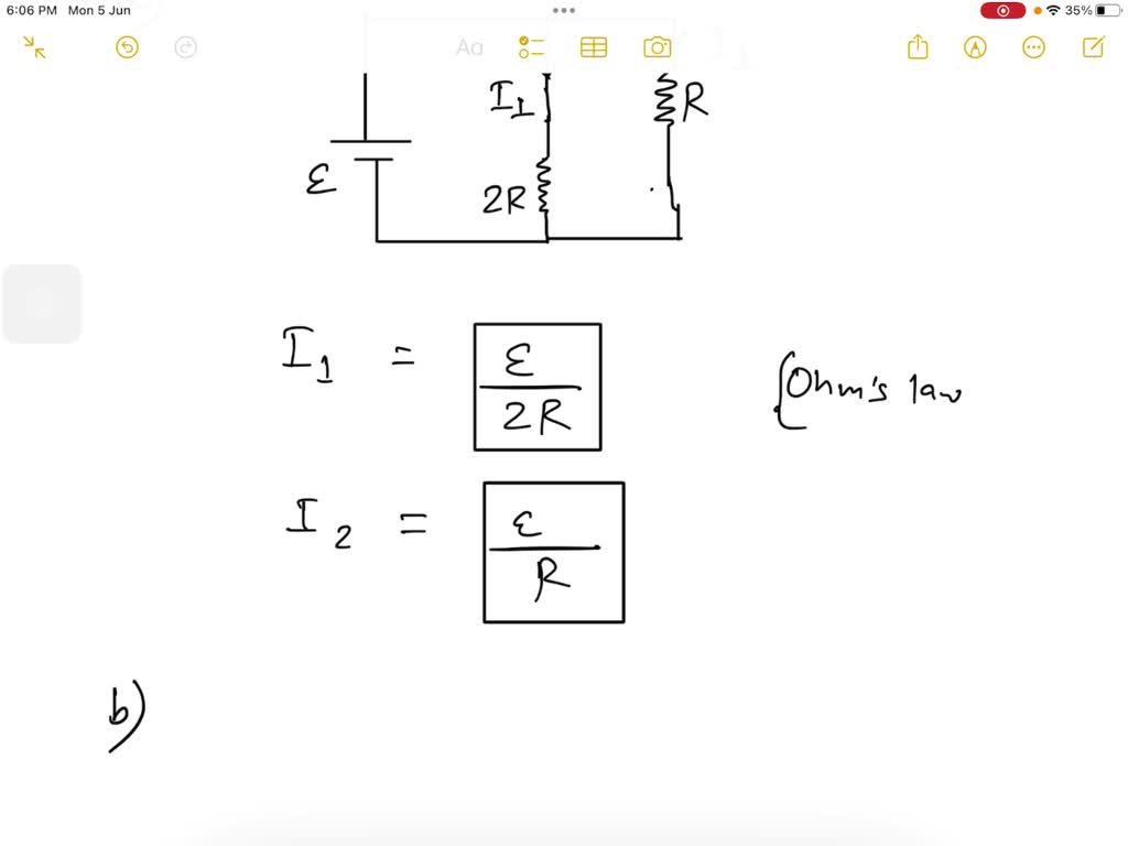SOLVED 4. Two uncharged capacitors and two resistors are connected a battery as shown in Fig a