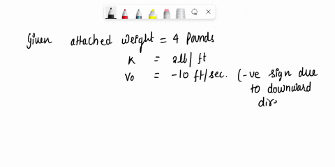 a-mass-weighing-4-pounds-is-attached-to-a-spring-whose-constant-is-2-ibft-the-medium-offers-a-damping-force-that-is-numerically-equal-to-the-instantaneous-velocity-the-mass-is-initially-rele-41064