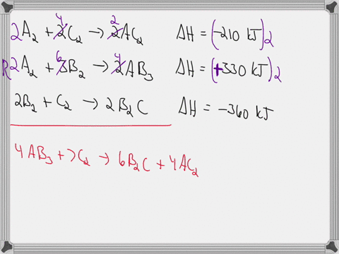 consider-the-reactions-below-az-2c2-2ac2-az-3b2-37-2-ab-2-bz-c2-5-2bzc-4h-210-kj-mol-4h-330-kj-mol-ah-360-kj-mol-determine-the-enthalpy-change-for-the-following-reaction-using-the-informatio-29514