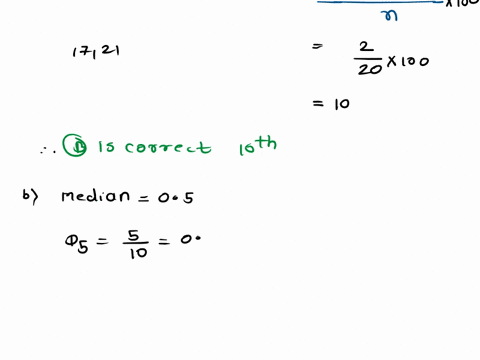 solve-with-solutions-given-the-scores-of-20-students-in-a-40-item-math-test-below17212324252727283031323232343435-39394040what-is-the-percentile-score-of-21-point-a9th-b10th-c11th-12th-which-43185
