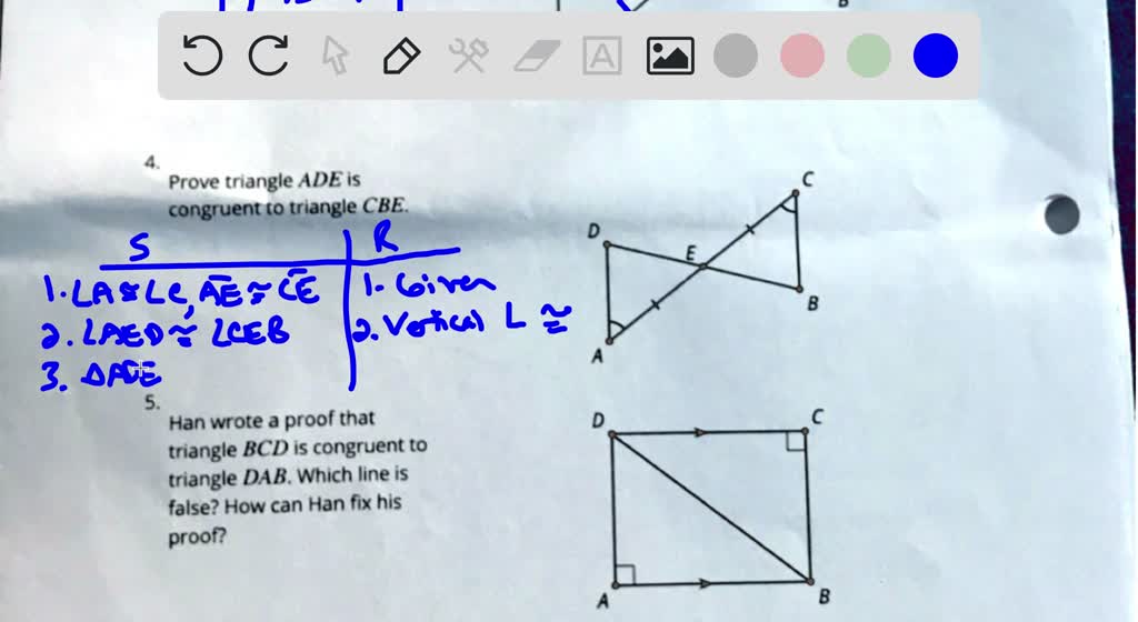 Solved: What Triangle Congruence Theorem Could You Use To Prove 