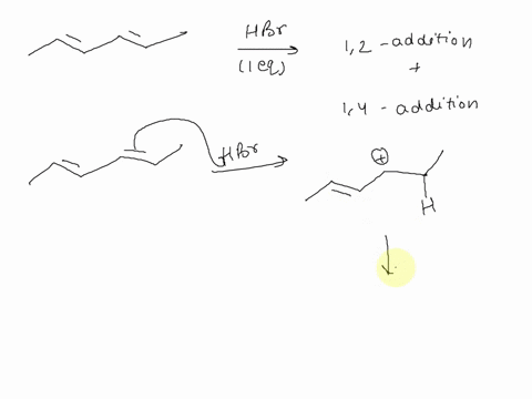 draw-the-addition-products-formed-when-one-equivalent-of-hbr-reacts-with-24-hexadiene-draw-a-single-product-for-each-ignore-stereochemical-or-chiral-isomers-hbr-12-addition-14-addition-produ-07125