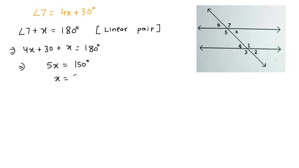 SOLVED: The figure shows two parallel lines intersected by a ...