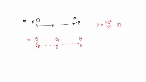 two-equally-charged-identical-metal-spheres-a-and-b-repel-each-other-with-a-force-f-the-spheres-are-kept-fixed-with-a-distance-r-between-them-a-third-identical-but-uncharged-sphere-c-is-brought-in-con