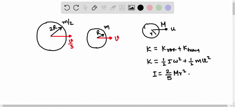 two-uniform-solid-balls-are-rolling-without-slipping-at-a-constant-speed-ball-has-twice-the-diameterhalf-the-mass-and-one-third-the-speed-of-ball-2-the-kinetic-energy-of-ball-2-is-370-j-para-93296