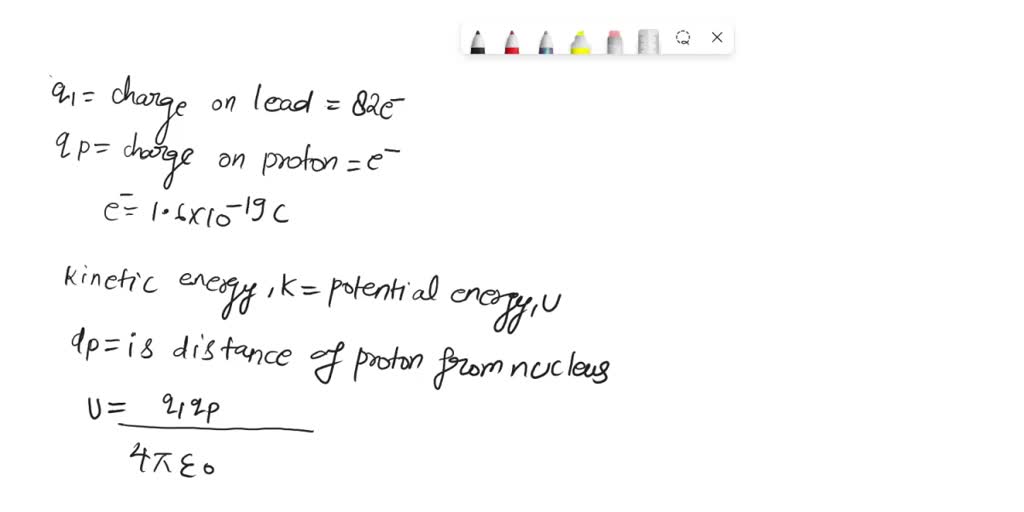 SOLVED: A proton of kinetic energy 4.80 MeV travels head-on toward a ...