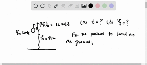 a-hot-air-balloon-is-ascending-at-the-rate-of-12-ms-and-is-80-m-above-the-ground-when-a-package-is-dropped-over-the-side-a-how-long-does-the-package-take-to-reach-the-ground-b-with-what-spee-07958