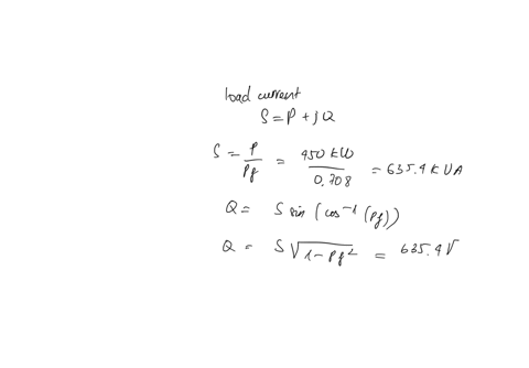 1245-a-balanced-wye-connected-load-is-connected-to-the-generator-by-a-balanced-transmission-line-with-an-impedance-of-05-j2-per-phase-if-the-load-is-rated-at-450-kw-0708-power-factor-lagging-75246