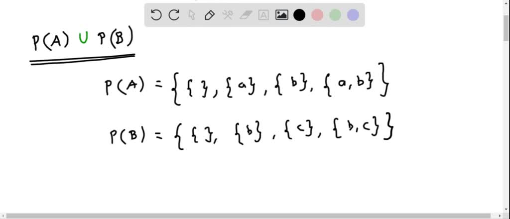 SOLVED: Fill In Multiple Blanks Use The Set Definitions A A, B And B B ...